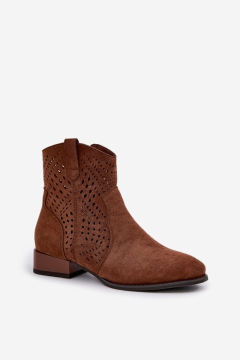 Botki Model Neliawen ASA197-30 Brown - Step in style Botki Model Neliawen ASA197-30 Brown - Step in style