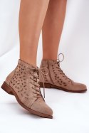 Botki Model S.Barski HY51-185 Beige - Step in style