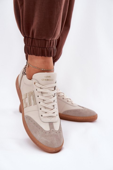 Buty Sportowe Model CheBello 4640 Beige - Step in style Buty Sportowe Model CheBello 4640 Beige - Step in style