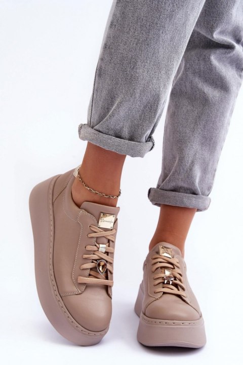 Buty Sportowe Model Maciejka 06191-04 Beige - Step in style Buty Sportowe Model Maciejka 06191-04 Beige - Step in style