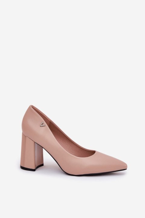 Czółenka Model Vinceza 62220 Beige - Step in style Czółenka Model Vinceza 62220 Beige - Step in style