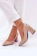 Czółenka Model Vinceza 62220 Beige - Step in style