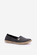 Espadryle Model Zazoo 10177 Black - Step in style