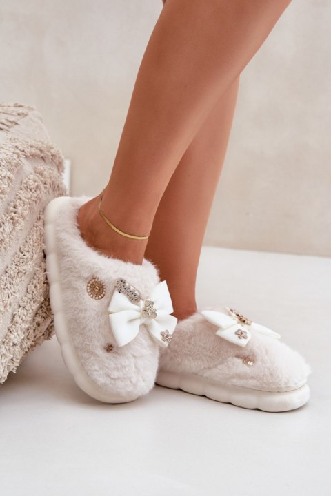 Kapcie Model Annalira BG185P White - Step in style Kapcie Model Annalira BG185P White - Step in style