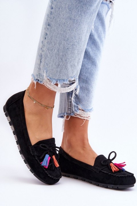 Mokasyny Model Dorine GS37 Black - Step in style Mokasyny Model Dorine GS37 Black - Step in style