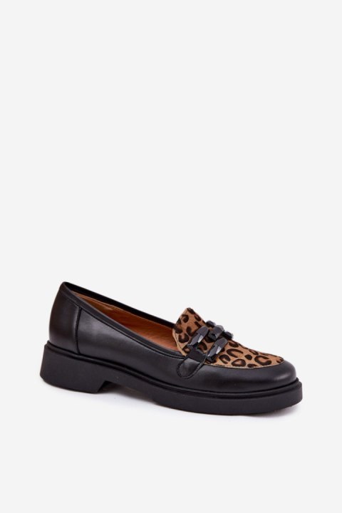 Mokasyny Model Laura Messi 2965 Black - Step in style Mokasyny Model Laura Messi 2965 Black - Step in style