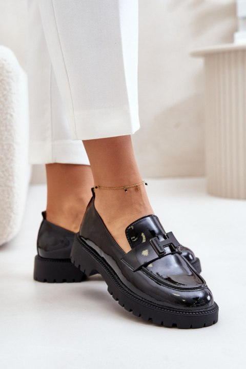 Mokasyny Model Vinceza 62187 Black Lakier - Step in style Mokasyny Model Vinceza 62187 Black Lakier - Step in style