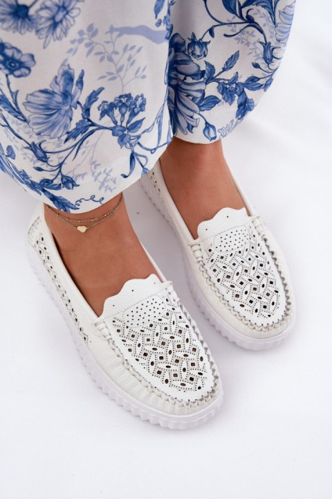 Mokasyny Model Vinceza 88028 White - Step in style Mokasyny Model Vinceza 88028 White - Step in style