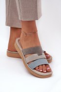 Sandał Klapki Model Oxena 834369 Beige/Blue - Step in style