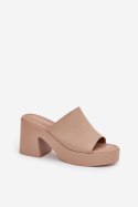 Sandał Klapki Model Omeisa 8338-273 Khaki - Step in style