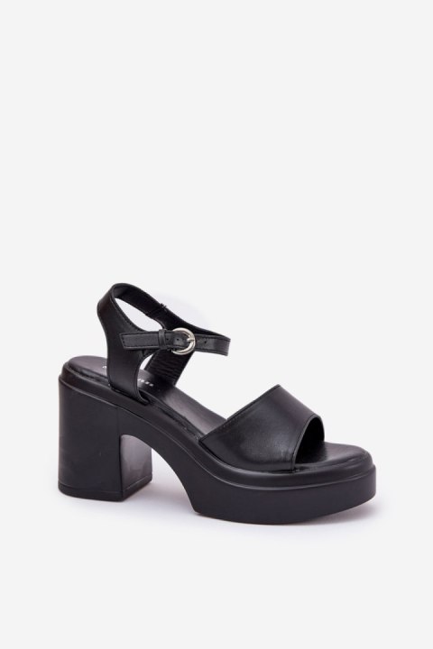Sandały Model Korlevia 78-185 Black - Step in style Sandały Model Korlevia 78-185 Black - Step in style