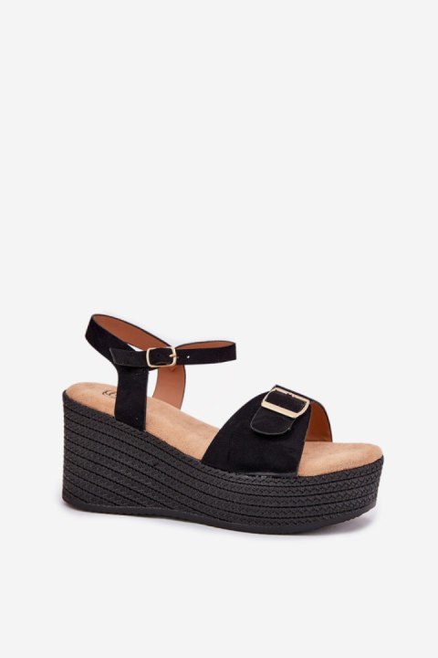 Sandały Model Liniella LOLO22 Black - Step in style Sandały Model Liniella LOLO22 Black - Step in style