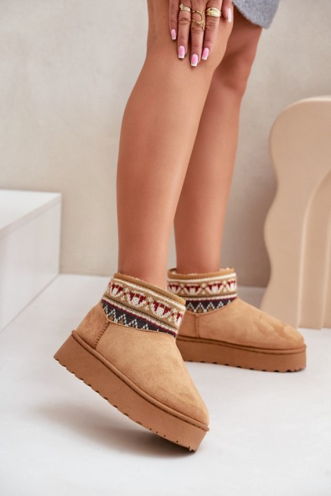 Śniegowce Model Avatharia 20226-4B Camel - Step in style Śniegowce Model Avatharia 20226-4B Camel - Step in style