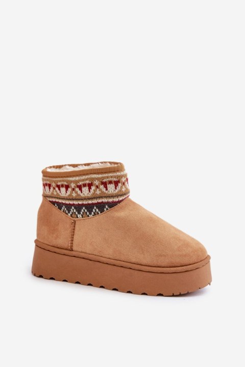 Śniegowce Model Avatharia 20226-4B Camel - Step in style Śniegowce Model Avatharia 20226-4B Camel - Step in style