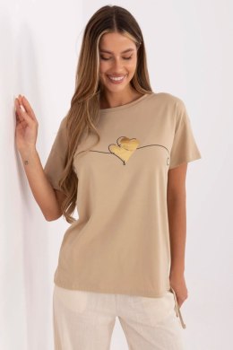 T-shirt Damski Model CLM-TS-1017.03 Camel - Factory Price