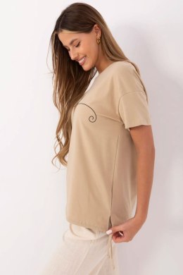 T-shirt Damski Model CLM-TS-1017.03 Camel - Factory Price