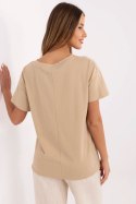 T-shirt Damski Model CLM-TS-1017.03 Camel - Factory Price