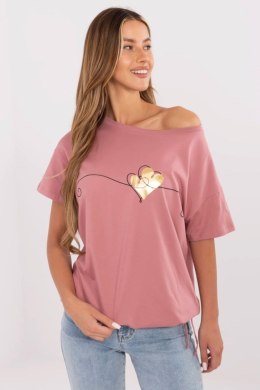Tshirt Damski Model CLM-TS-1017.03 Dark Pink - Factory Price