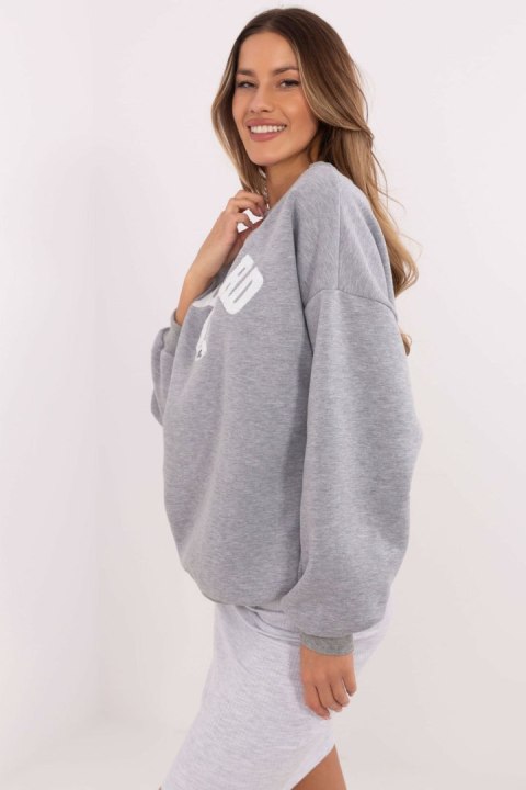 Bluza Damska Model EM-BL-617-16.01X Grey Melange - Factory Price Bluza Damska Model EM-BL-617-16.01X Grey Melange - Factory Price
