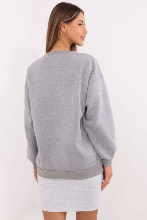Bluza Damska Model EM-BL-617-16.01X Grey Melange - Factory Price Bluza Damska Model EM-BL-617-16.01X Grey Melange - Factory Price