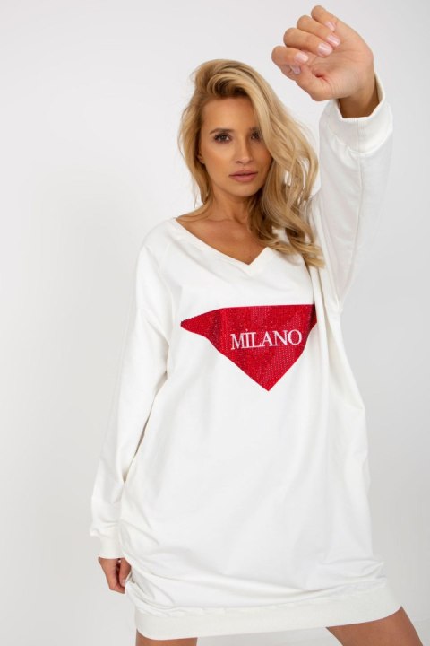 Bluza Damska Model VI-BL-3113.73P Ecru - Factory Price Bluza Damska Model VI-BL-3113.73P Ecru - Factory Price