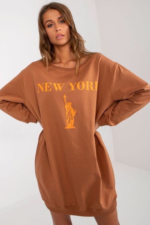 Bluza Damska Model VI-BL-3212.15X Brown - Factory Price Bluza Damska Model VI-BL-3212.15X Brown - Factory Price