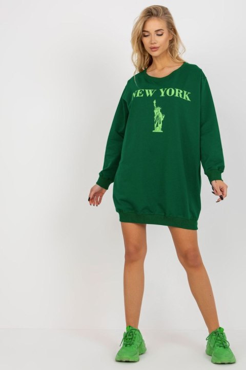 Bluza Damska Model VI-BL-3212.15X Dark Green - Factory Price Bluza Damska Model VI-BL-3212.15X Dark Green - Factory Price