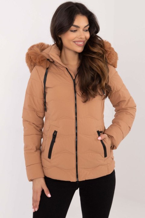Kurtka Damska Model SK-KR-HH-2404.95 Camel - Factory Price Kurtka Damska Model SK-KR-HH-2404.95 Camel - Factory Price