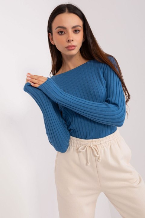 Sweter Damski Model PM-SW-PM1089.09P Dark Blue - Factory Price Sweter Damski Model PM-SW-PM1089.09P Dark Blue - Factory Price