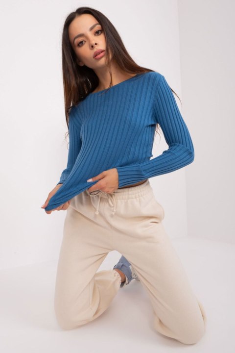 Sweter Damski Model PM-SW-PM1089.09P Dark Blue - Factory Price Sweter Damski Model PM-SW-PM1089.09P Dark Blue - Factory Price