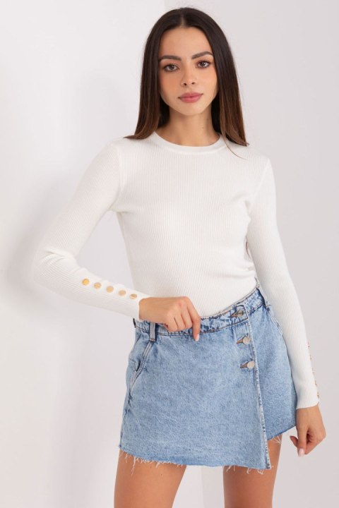 Sweter Damski Model PM-SW-PM685.39P Ecru - Factory Price Sweter Damski Model PM-SW-PM685.39P Ecru - Factory Price