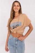 T-shirt Damski Model CLM-TS-0023.94 Camel - Factory Price