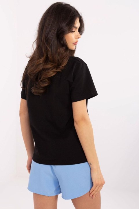 Tshirt Damski Model CLM-BZ-0020.75 Black - Factory Price Tshirt Damski Model CLM-BZ-0020.75 Black - Factory Price