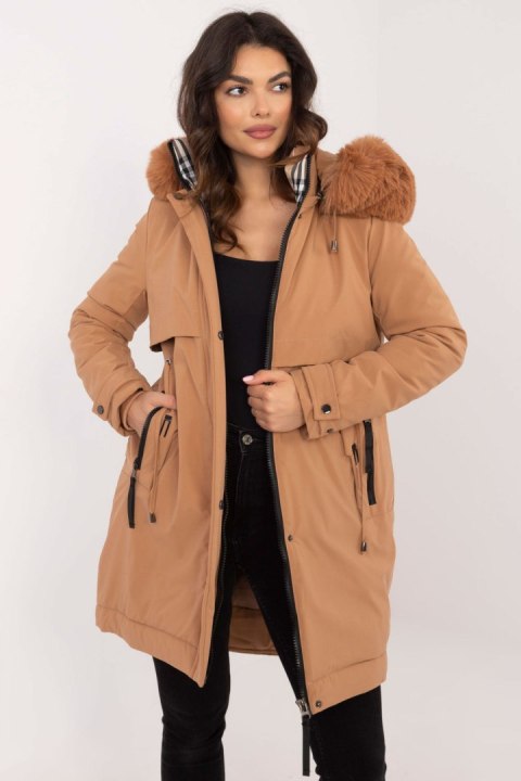 Kurtka Damska Model SK-KR-HH-2409.47 Camel - Factory Price Kurtka Damska Model SK-KR-HH-2409.47 Camel - Factory Price