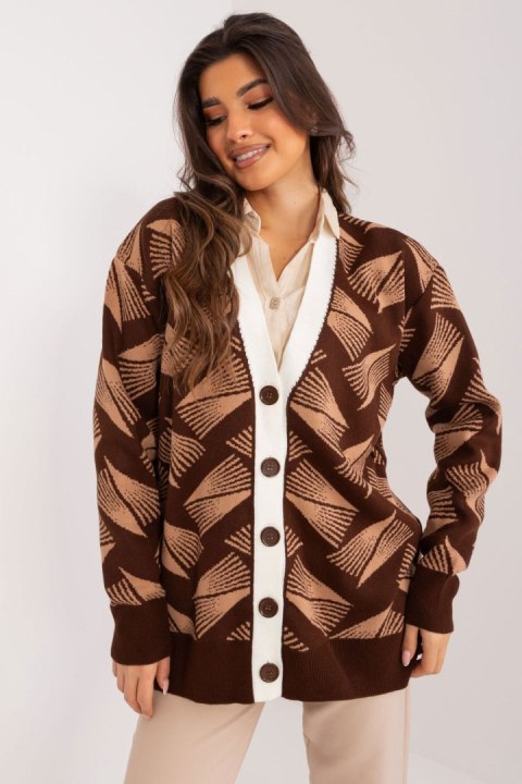 Sweter Damski Model BA-SW-12035.09 Brown - Badu Sweter Damski Model BA-SW-12035.09 Brown - Badu