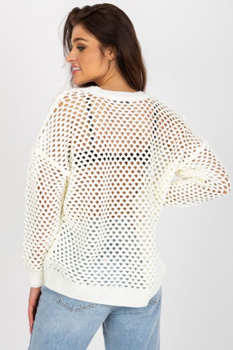 Sweter Damski Model BA-SW-9006.38P Ecru - Badu Sweter Damski Model BA-SW-9006.38P Ecru - Badu