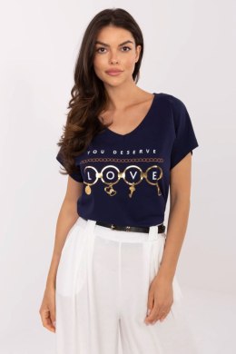 Tshirt Damski Model CLM-TS-1729.86 Navy - Factory Price