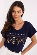Tshirt Damski Model CLM-TS-1729.86 Navy - Factory Price