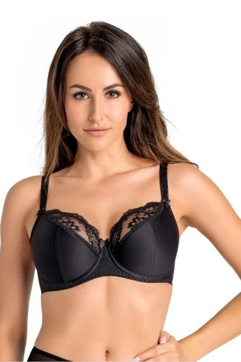 Biustonosz Soft Biustonosz Semi-soft Model Estel 204 Black - Teyli Biustonosz Soft Biustonosz Semi-soft Model Estel 204 Black - Teyli