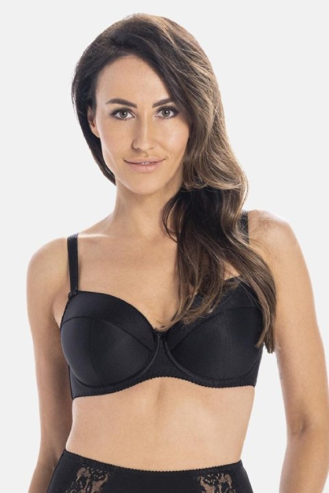 Biustonosz push up Biustonosz Usztywniany Model Rimma 2032 Black - Teyli Biustonosz push up Biustonosz Usztywniany Model Rimma 2032 Black - Teyli