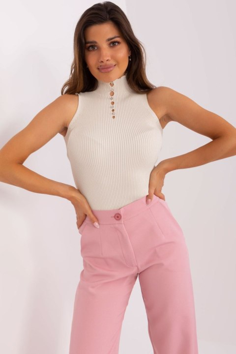 Bluzka Model BA-BZ-2301.00P Light Beige - Badu Bluzka Model BA-BZ-2301.00P Light Beige - Badu