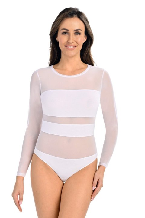 Body Model Stripy 2405 White - Teyli Body Model Stripy 2405 White - Teyli