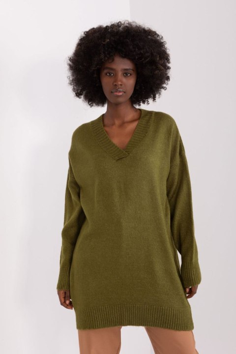 Sweter Damski Model BA-SW-0577.32X Khaki - Badu Sweter Damski Model BA-SW-0577.32X Khaki - Badu