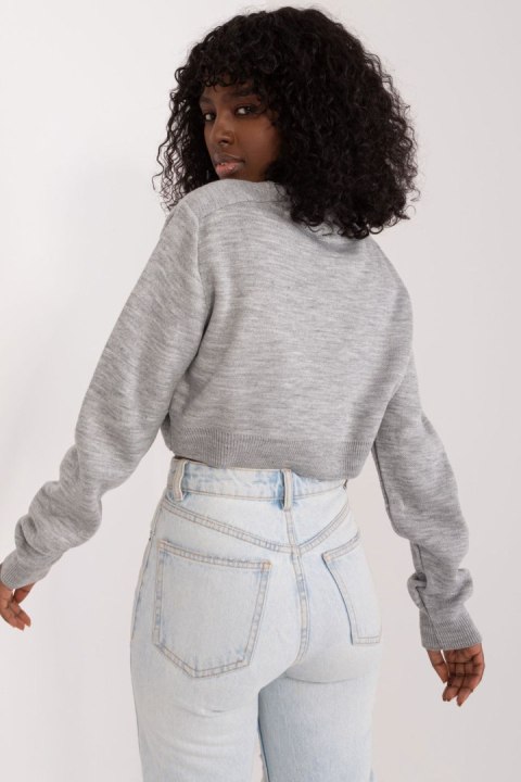 Sweter Damski Model BA-SW-1489.24 Light Grey - Badu Sweter Damski Model BA-SW-1489.24 Light Grey - Badu