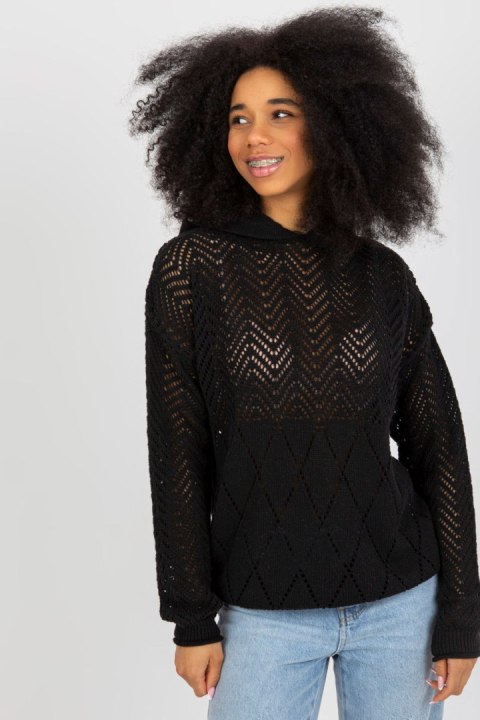 Sweter Damski Model BA-SW-2003.51P Black - Badu Sweter Damski Model BA-SW-2003.51P Black - Badu