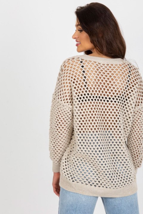 Sweter Damski Model BA-SW-9006.38P Beige - Badu Sweter Damski Model BA-SW-9006.38P Beige - Badu
