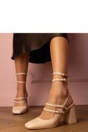 Czółenka Model Ferida H10045 Beige - PRIMO