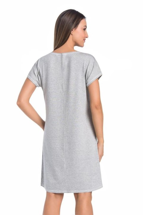 Koszulka nocna Koszula Nocna Model Luzi 2810 Grey - Teyli Koszulka nocna Koszula Nocna Model Luzi 2810 Grey - Teyli