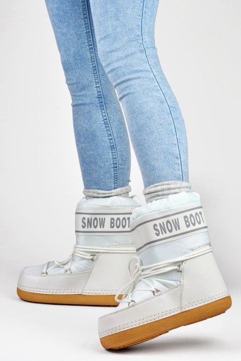 Śniegowce Model 6855-2W White - PRIMO Śniegowce Model 6855-2W White - PRIMO