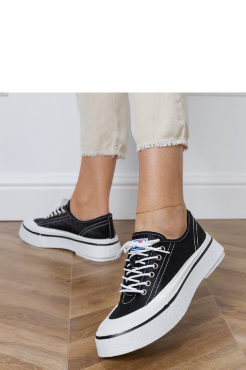 Trampki Model Greta FY-110 Black - PRIMO Trampki Model Greta FY-110 Black - PRIMO